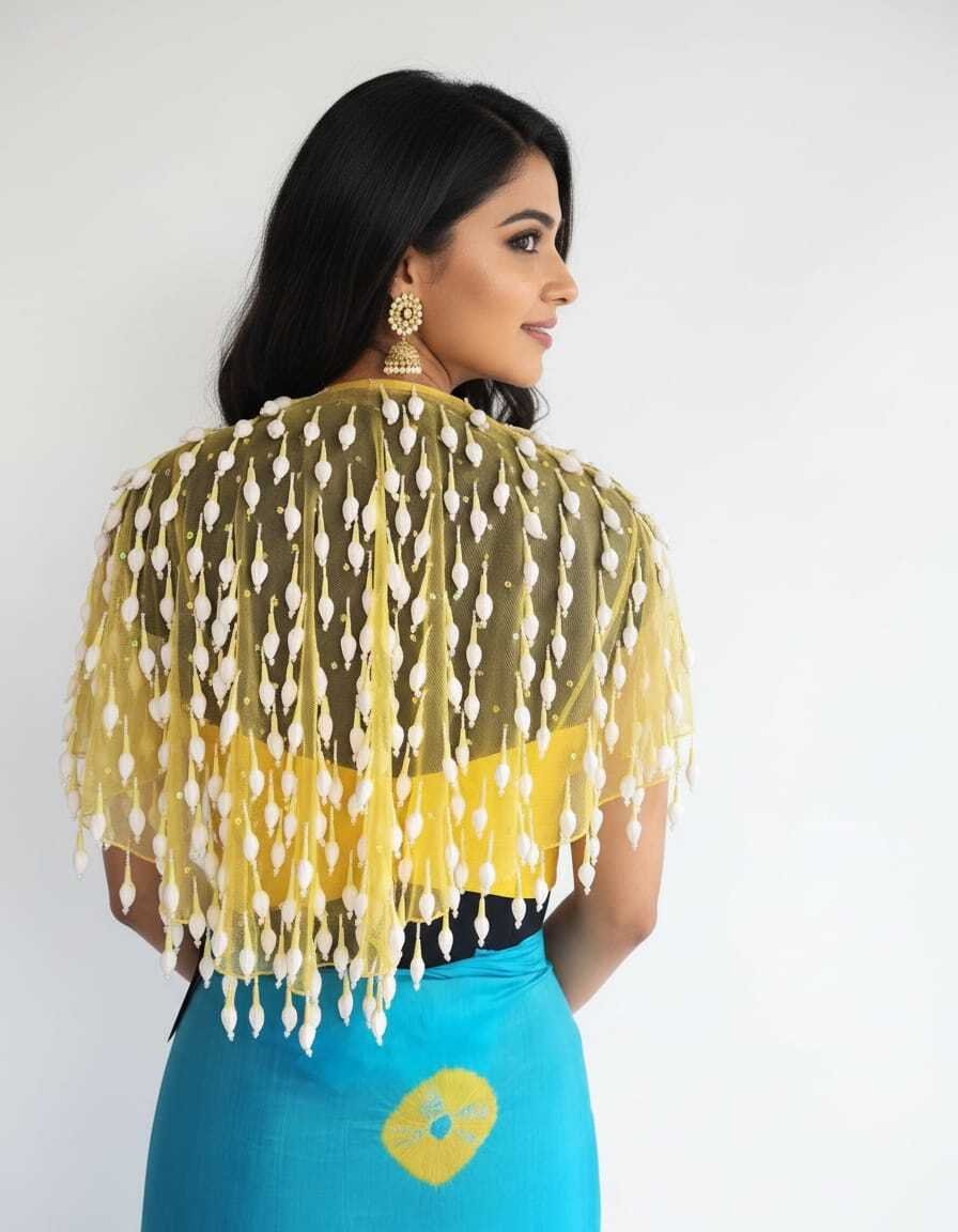 Luxury Floral Yellow Blouse
